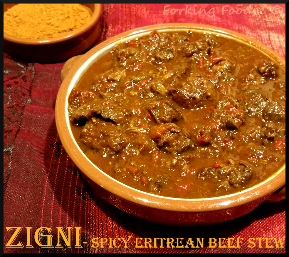 Forking Foodie Zigni Spicy Eritrean Beef Stew with Instant Pot