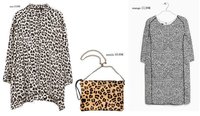 composición prendas animal print