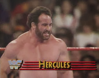 WWF / WWE: Wrestlemania 5 - Hercules battled King Haku in the opening contest