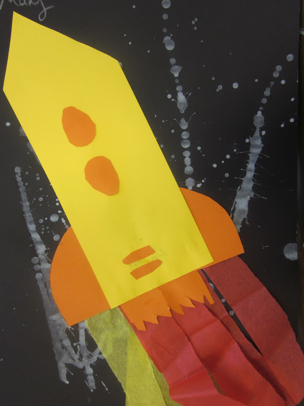 The Art Teacher's Closet: In the Art Room - Rockets in Space