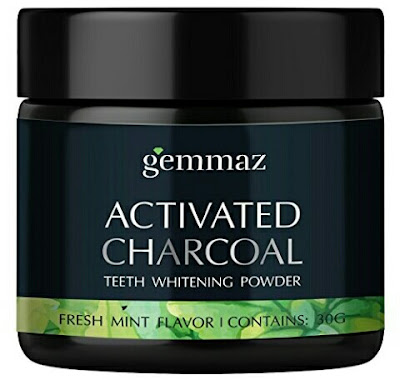 Gemmaz Teeth Whitening Powder - Organic Bamboo Activated Charcoal