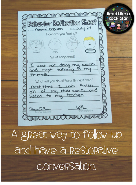 Read Like a Rock Star's Positive Behavior Management Ideas!