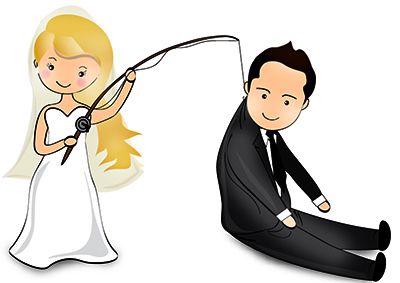 desenhos fofos e divertidos de casando feliz casados abençoados