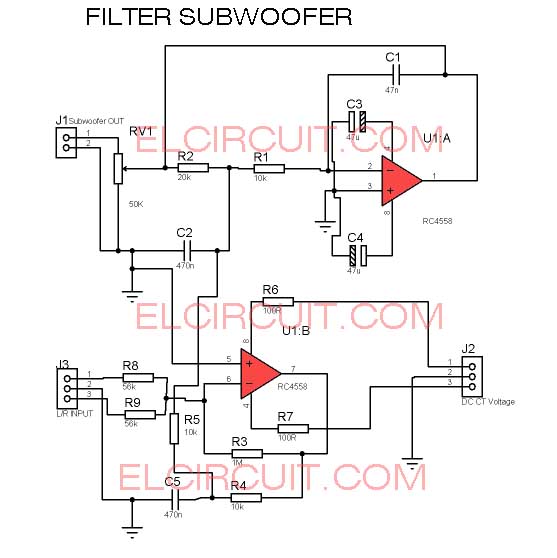 New Filter Subwoofer Circuit - Electronic Circuit