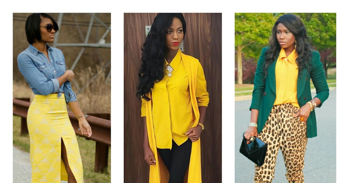 yellow work outfit