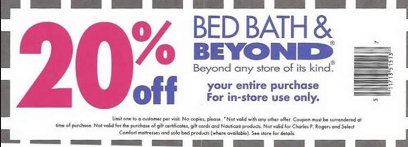 coupon for bed bath and beyond
