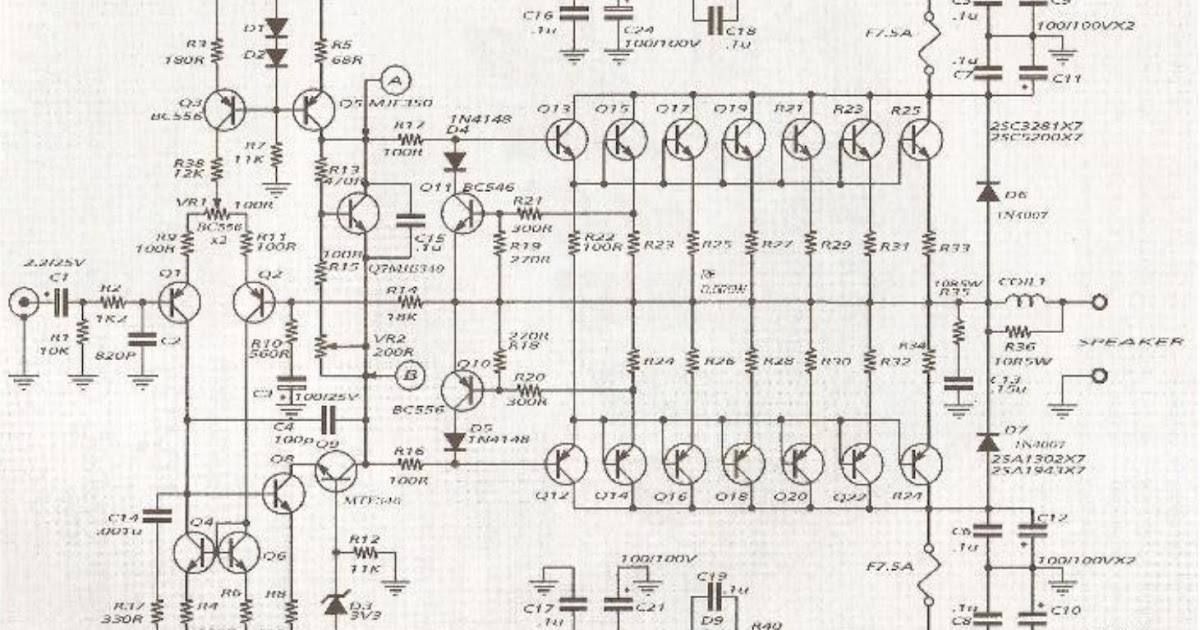 1000W Audio Amplifier Circuit Diagrams - Activity diagram