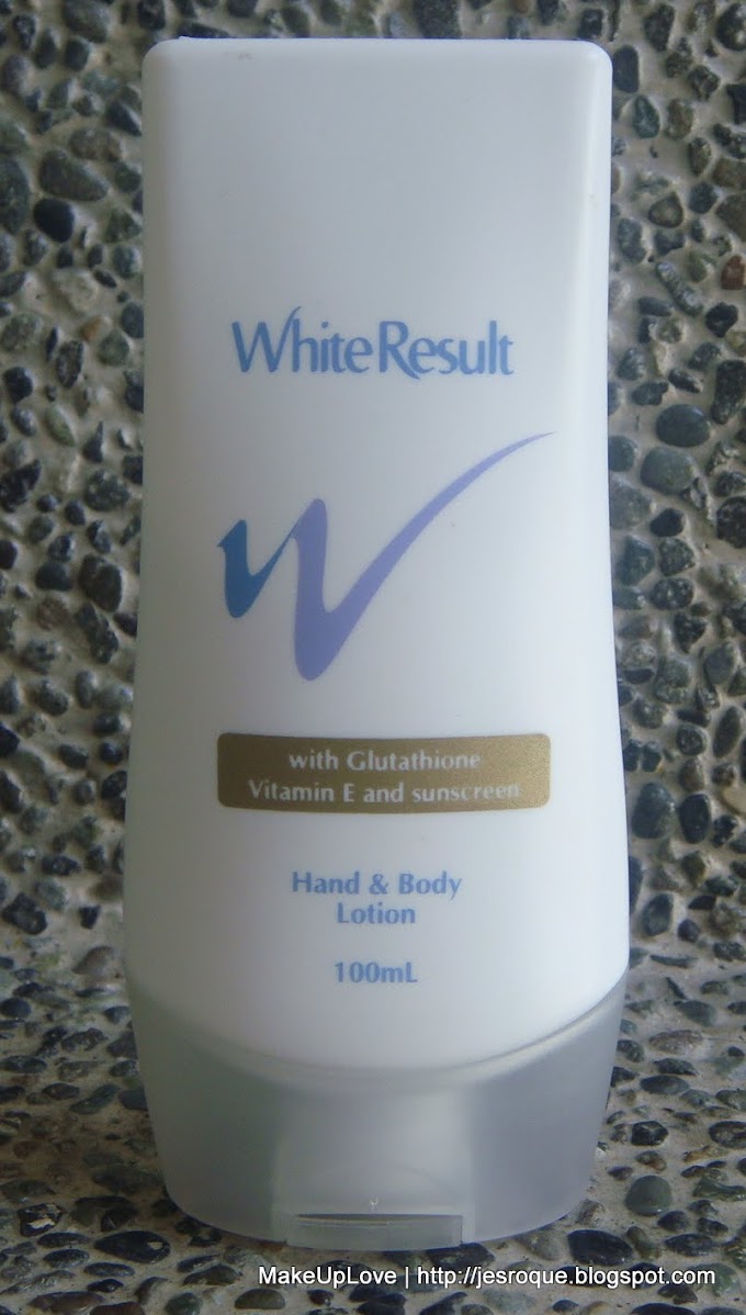 White Result Hand and Body Lotion with Glutathione, Vitamin E and Sunscreen