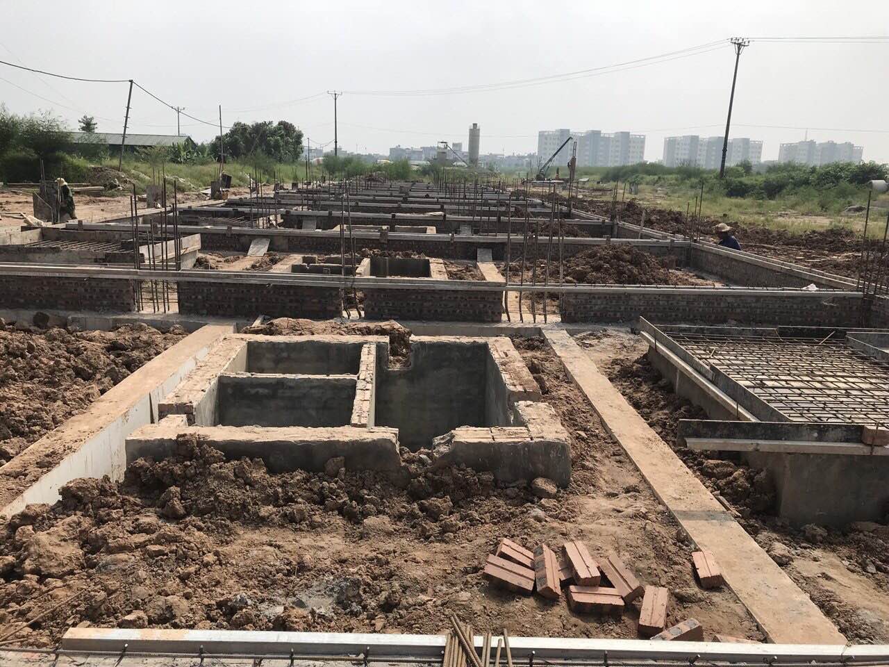 Tiến độ thi công Khai Sơn City Long Biên 8/2018 Tiến độ thi công Khai Sơn City Long Biên 8/2018