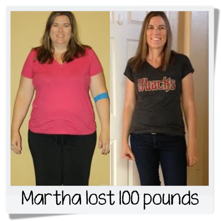 Martha's before and after weight loss photos