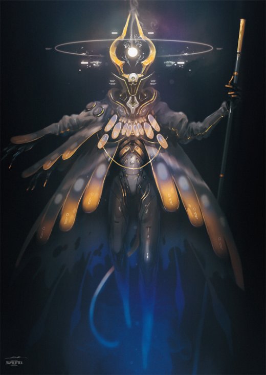 Robôs e seres cibernéticos nas ilustrações de ficção científica de Takayuki Satou Takayuki Satou esuthio artstation arte ilustrações ficção científica fantasia sombria cyber robôs