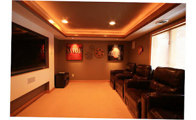 Literarywondrous-Man-Cave-decorating-ideas-for-Engaging-Basement-Traditional-design-ideas-with-basement-mancave-theater- Photo for Literarywondrous-Man-Cave-decorating-ideas-for-Engaging-Basement-Traditional-design-ideas-with-basement-mancave-theater