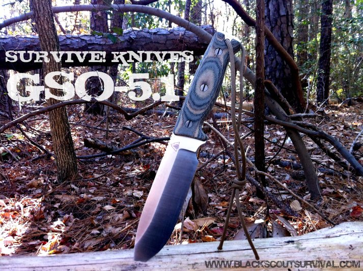 Black Scout Survival SURVIVE! Knives GSO5.1 Review