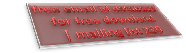 free email id database for free download | mailing list 230