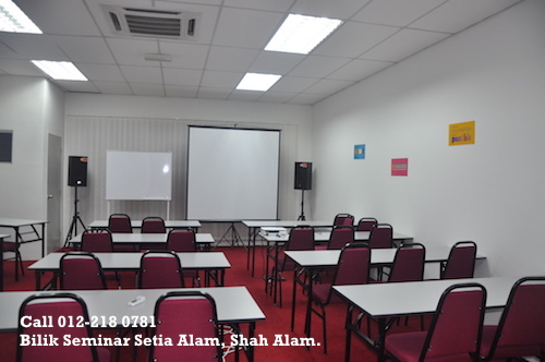 Bilik Seminar Setia Alam, Shah Alam Pandangan Hadapan
