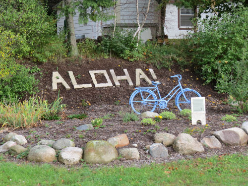 Aloha Michigan town garden