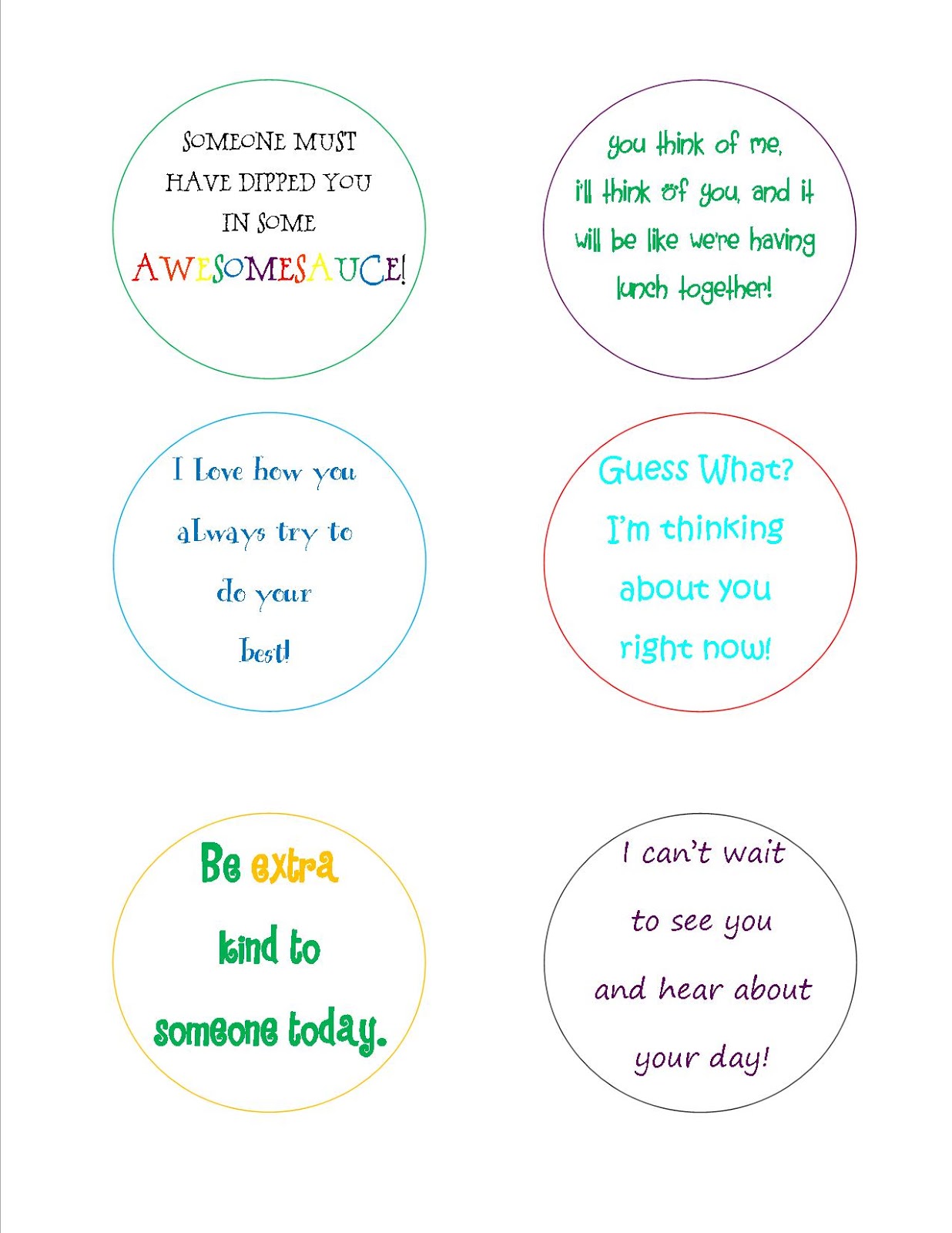 crazylou: Lunch Notes {free printable}