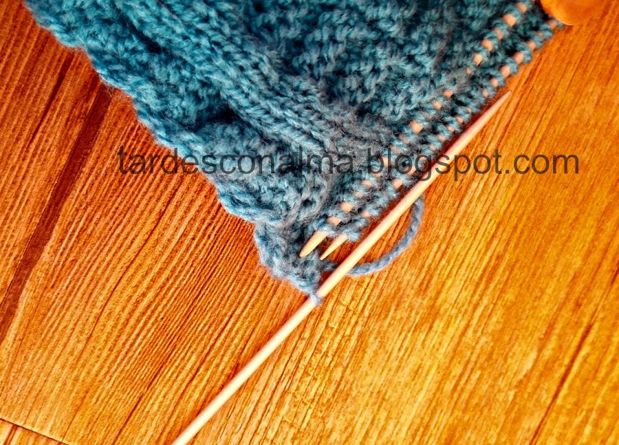 diy, tutorial, paso a paso, handmade, craft, lana, tricotar, calceta, 2 agujas