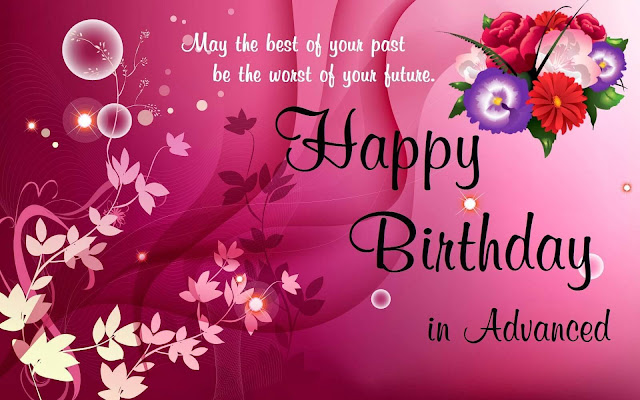 advance happy birthday