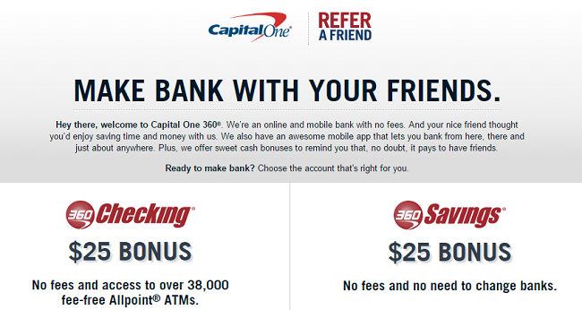 Capital One Checking Account: Available Nationwide No hidden fees or minimums as you earn interest on your everyday money 38, fee-free Allpoint® ATMAutomatic Teller Machines and 2, Capital One® ATMs Free MasterCard® Debit Card for all purchases Mobile Deposit Opens a new window & one checkbook’s free Stay covered with overdraft protection: Set up Free.