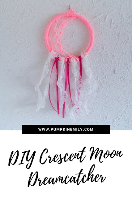DIY Crescent Moon Dreamcatcher