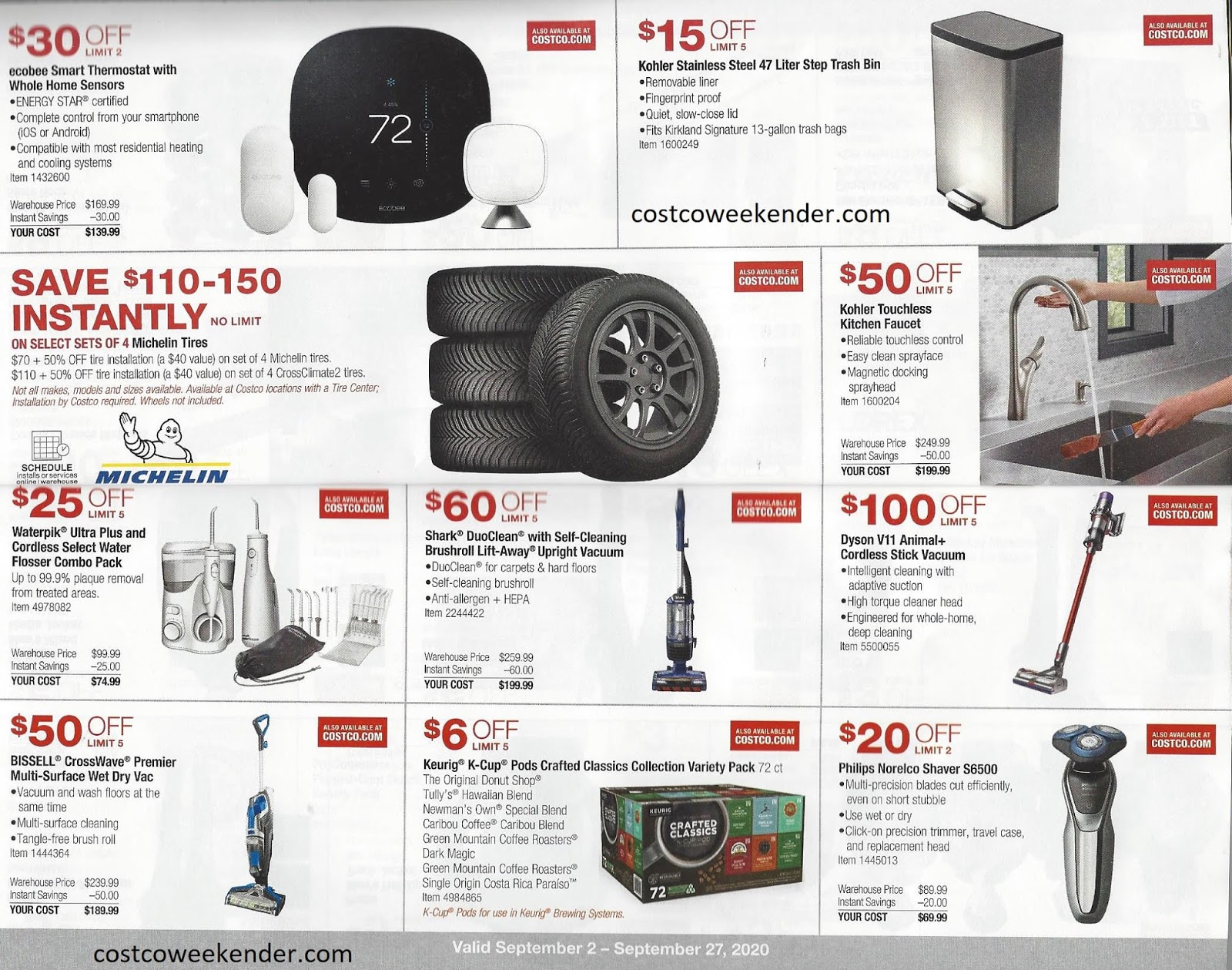 Costco September 2020 Coupon Book Costco Weekender