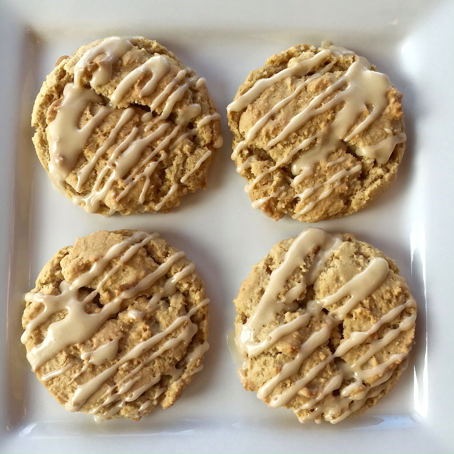 Buttercream Lane Perfect, Chewy Maple Cookies with Maple Glaze