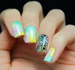 watercolor nail nails tribal painting designs effect gradient fascinating unbelievably inspired polish inspiration ecstasycoffee 99inspiration read twist creating give