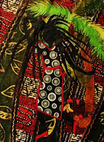 PATRICIA ANN WILSON "Rasta Woman with Black and White Dot Dress"