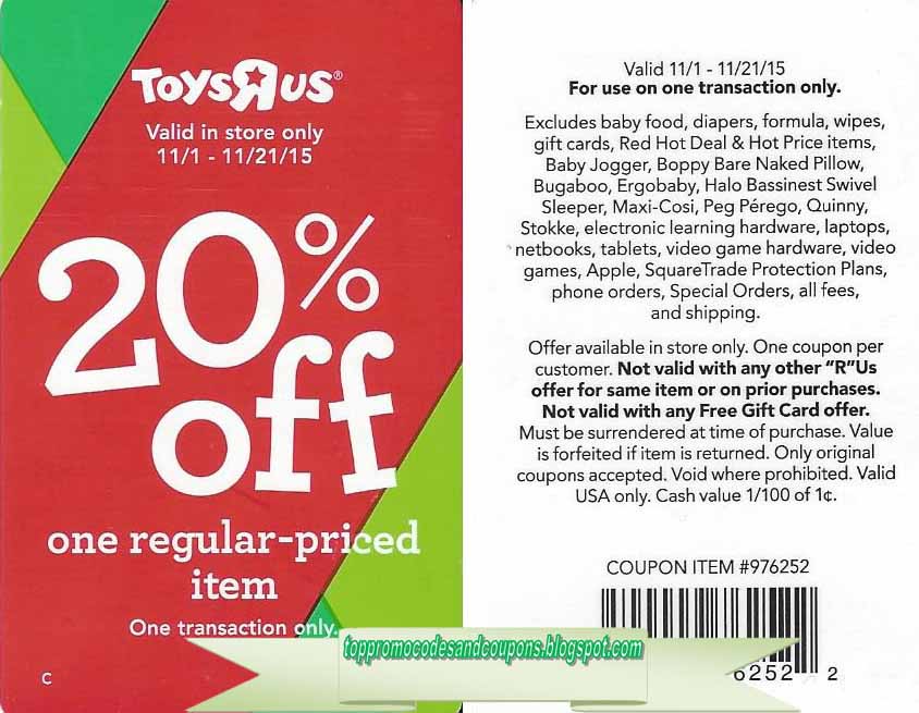 Free Promo Codes and Coupons 2021 Toys R Us Coupons