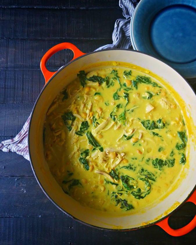 Mango & Tomato Chickpea & Rotisserie Turkey Turmeric Soup Recipe Inspired by Alison Roman