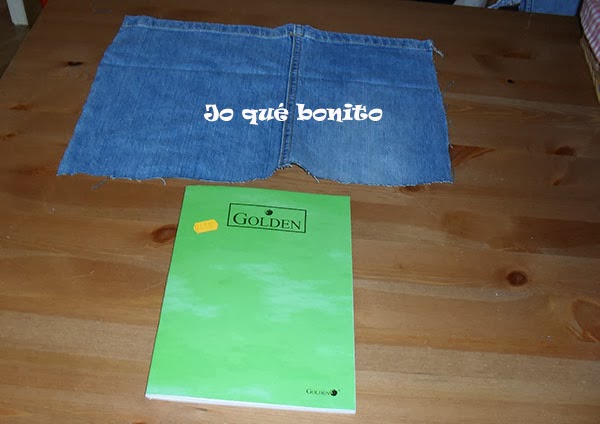 Cuaderno forrado con tela vaquera