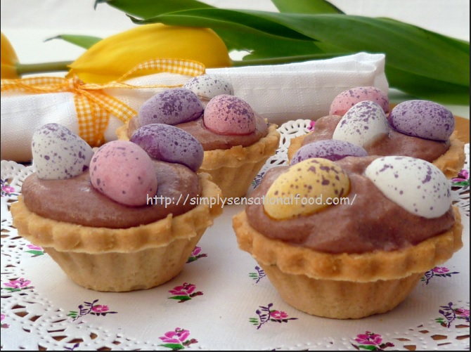Easter Chocolate mousse tarts. simply.food