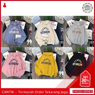FNC220S59 Sweater Jaket Hodie Center Wanita Stingers Babyterry Serba 50 Ribuan