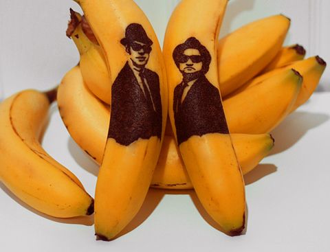 Arte y bananas o plátanos 