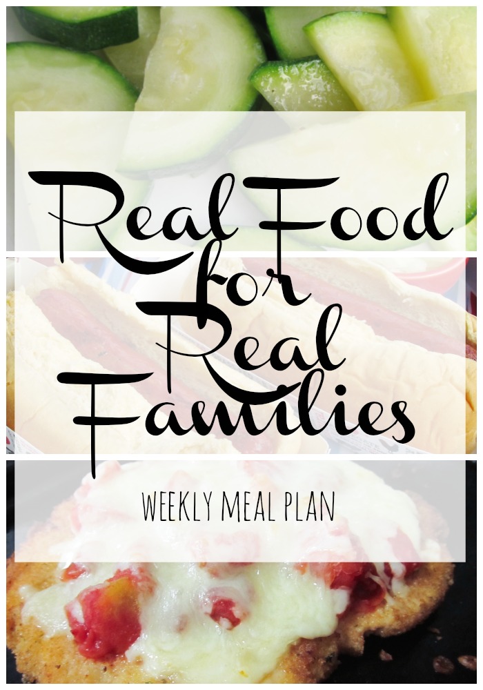 Weekly Meal Plan Ideas sharing real food for real families. Save time and money by planning easy menus for your family.