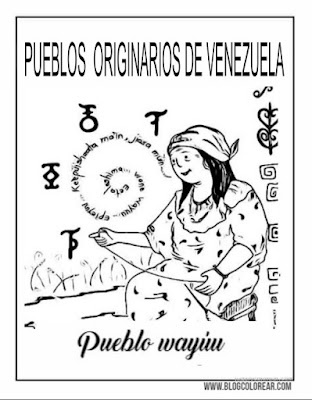 colorear pueblo Wayúu