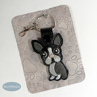 Boston Terrier Key Chain, Purse Fob