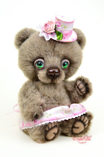 Artist teddy bear, handmade bear, ooak bear, NatalKa Creations, teddies with charm, teddy bears, Künstlerteddy, Künstlerbär, Teddybär, Unikat, artist teddy bear buy, Teddybär kaufen