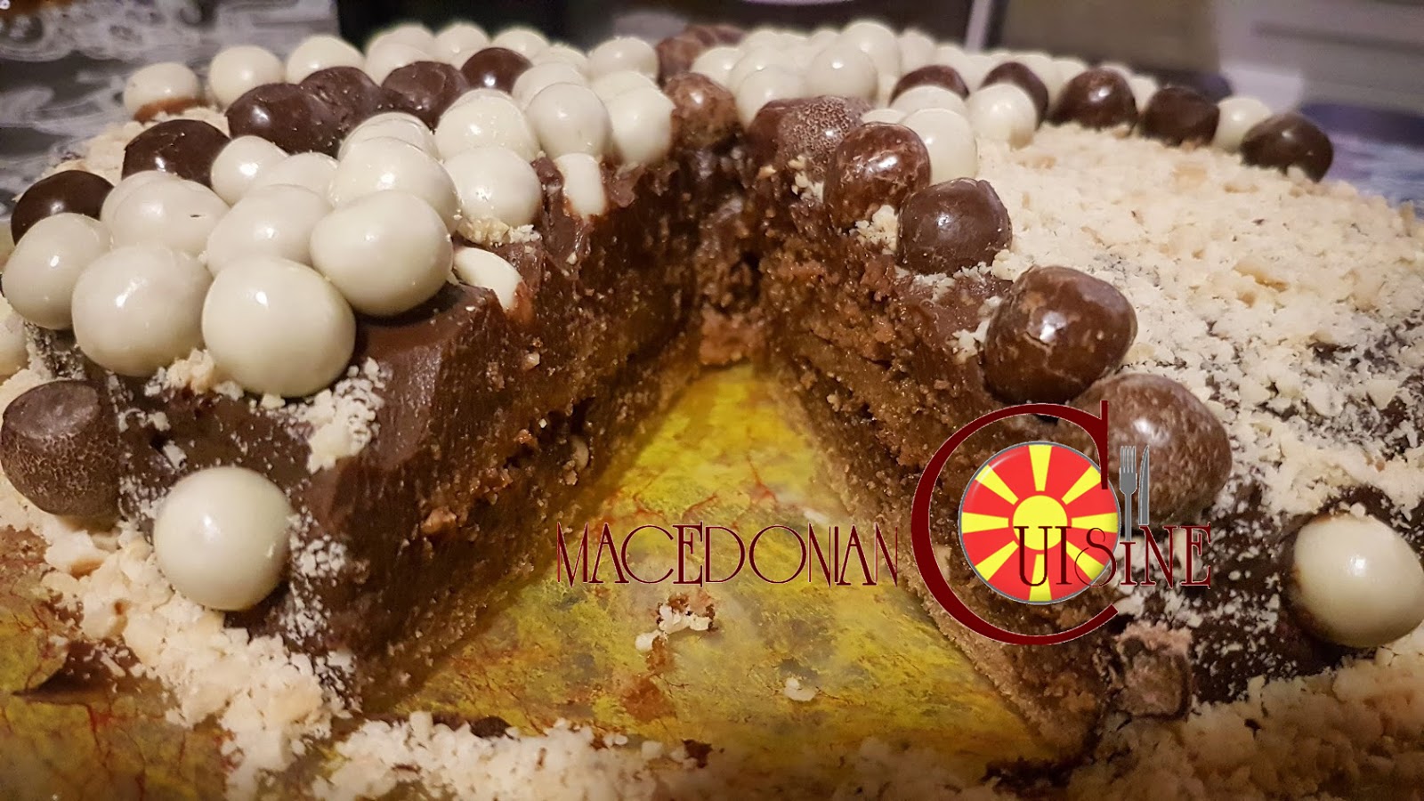 CHOCOLATE NOUGAT CAKE Macedonian Cuisine