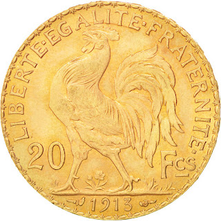 France 20 Francs Gold Coin Rooster