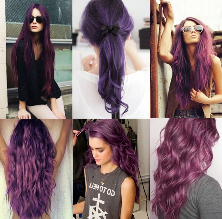 Purple Hair Color Ideas - Shades Of Purple - Hair Fashion Online