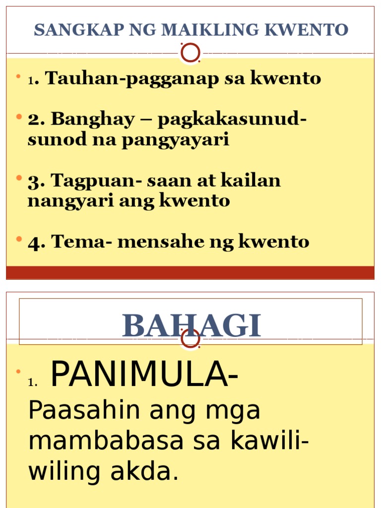 Kahulugan Ng Mga Elemento Ng Maikling Kwento Mobile Legends