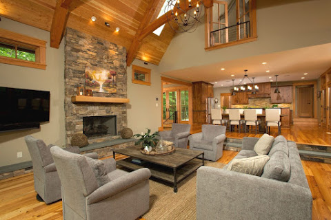 Lakefront Timber Frame Home and Pavillions Awesome Home Design