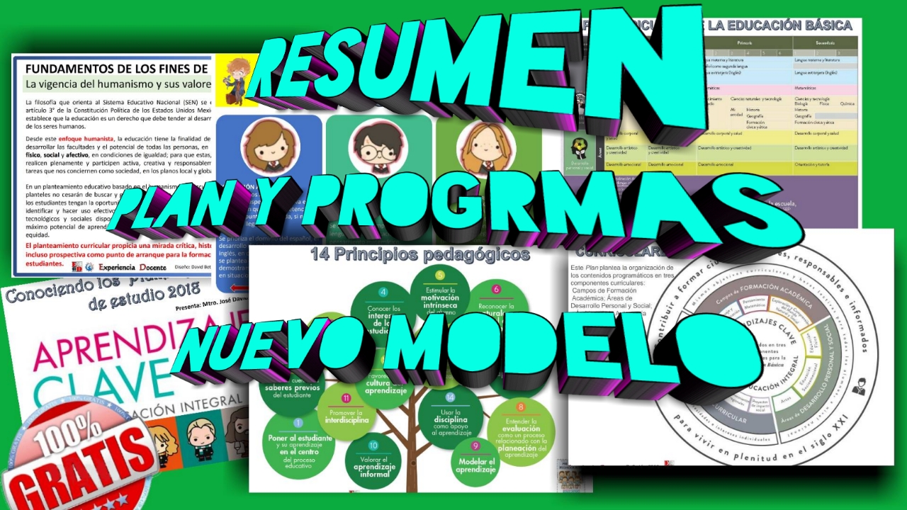 Resumen "plan y programas 2017" Aprendizajes Clave Mi Salón de Clases