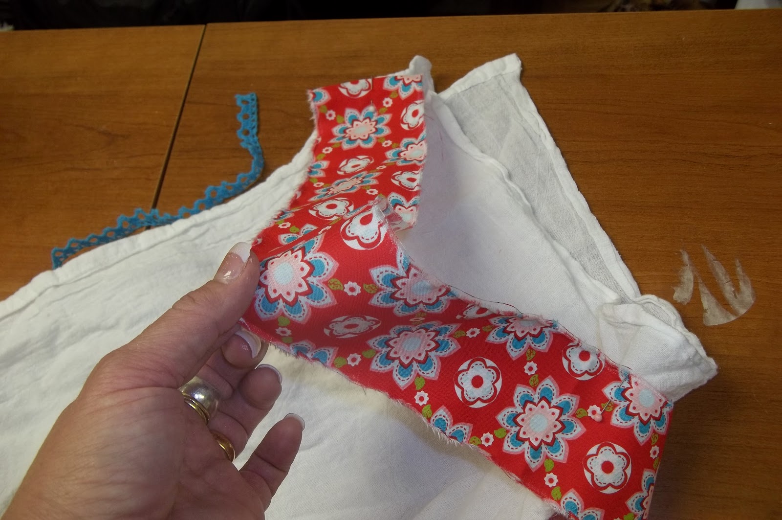 Ribbonwood Cottage EMBELLISH a flour sack towel for your kitchen