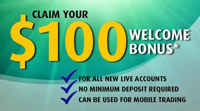 $100 Get a free real account ($100 No-Deposit Bonus)