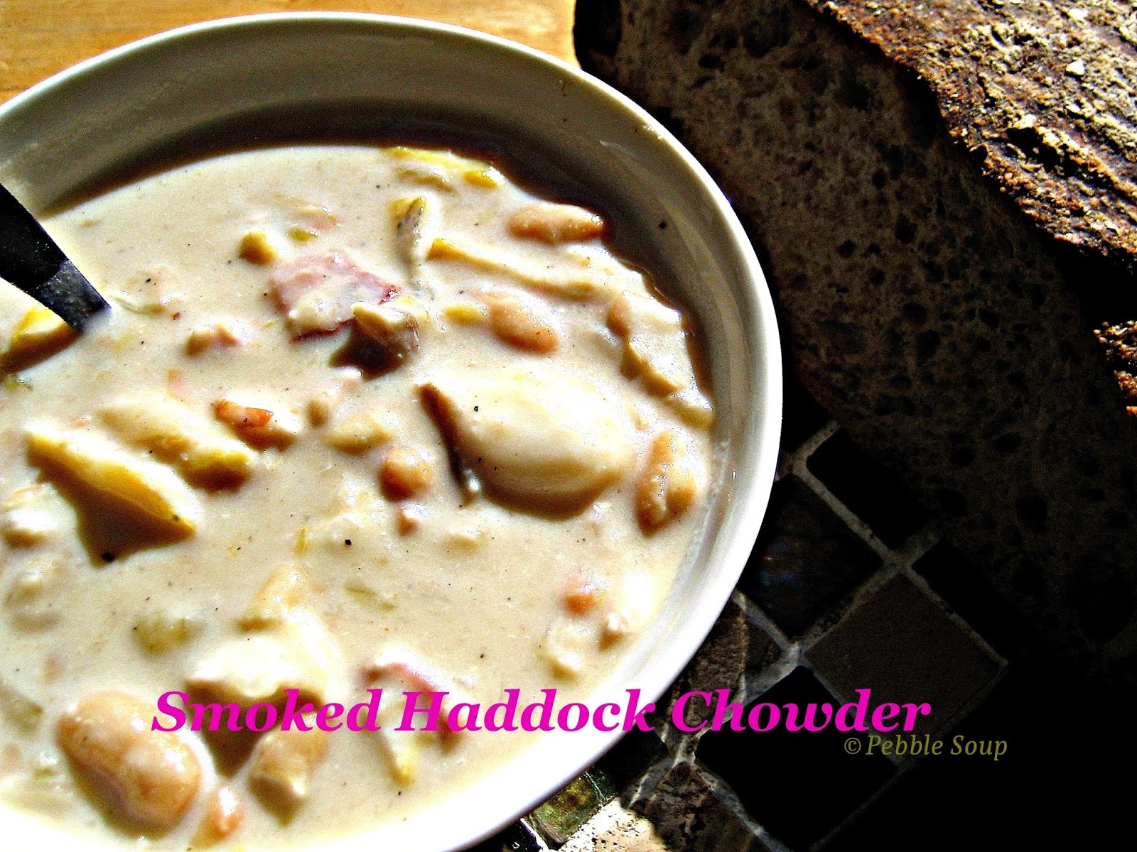 PEBBLE SOUP Smoked Haddock Chowder