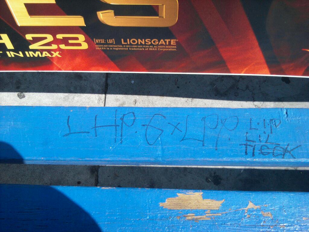 blood piru brims gangs graffiti Leuder park piru ( compton )