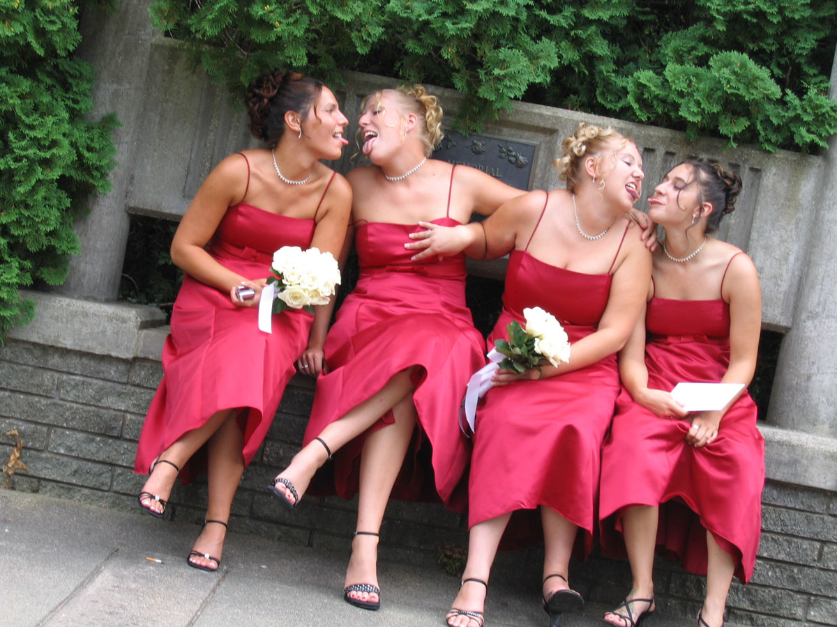 Naughty bridesmaid photos